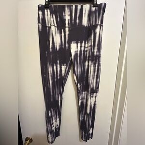 Sweaty Betty Women’s Like New Black & White Full Length Leggings, Sz XL